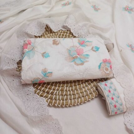 অরবিন্দু কাপড়ের  ১০০% সুতি থ্রিপিস