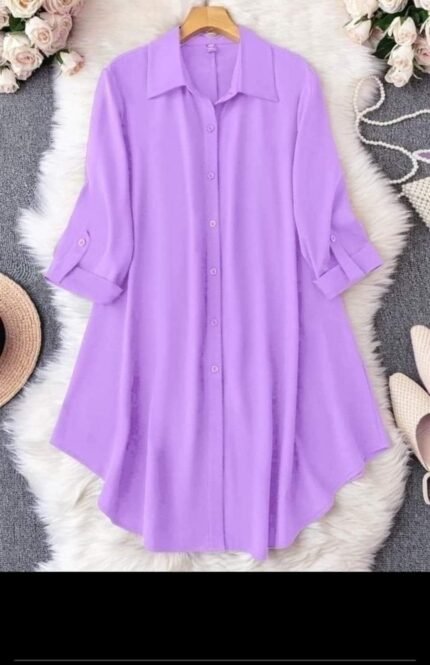 Premium Quality Stitched Ladies Dubai Cherry Long Shirt One Piece